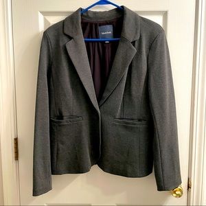 Modcloth Timeless Tailoring dark grey blazer